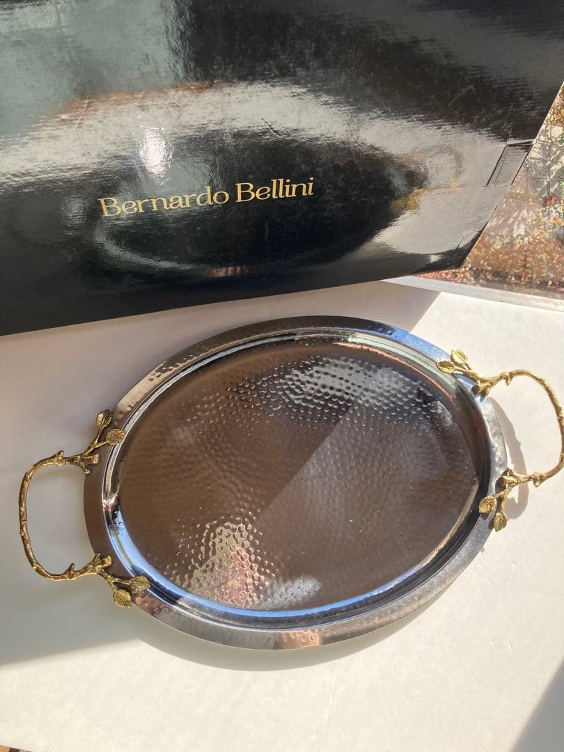 【新品未使用】Bernardo Bellini シルバー トレー お盆
