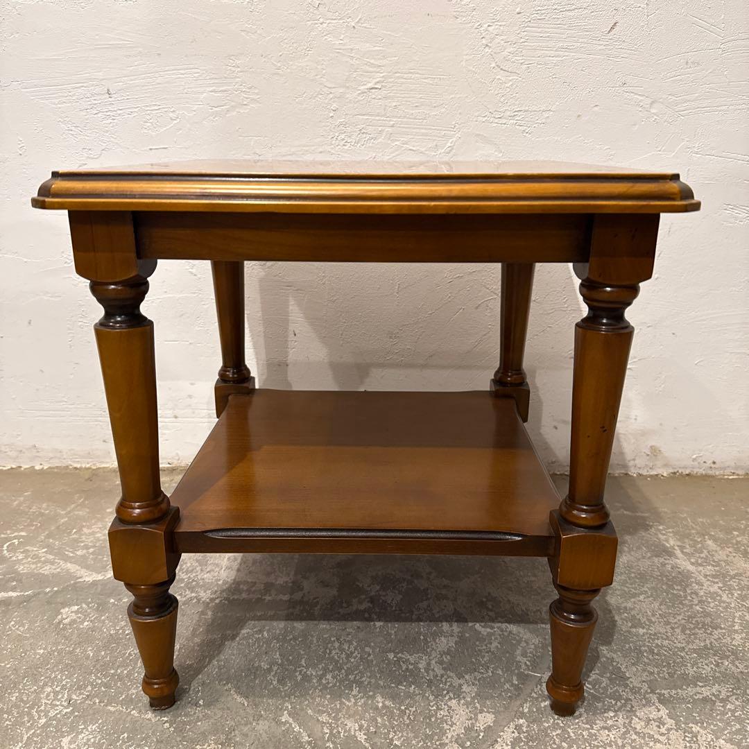 年末年始saleヴィンテージ　木製サイドテーブル　スクエア　2