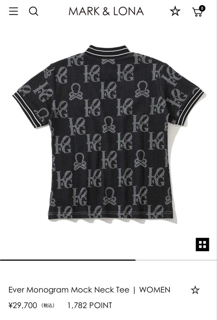 マークアンドロナ　モックネック