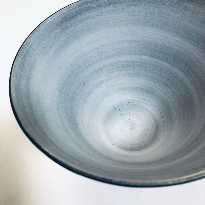 ラーメン鉢2つ  600ml  濃いグレー×グレー