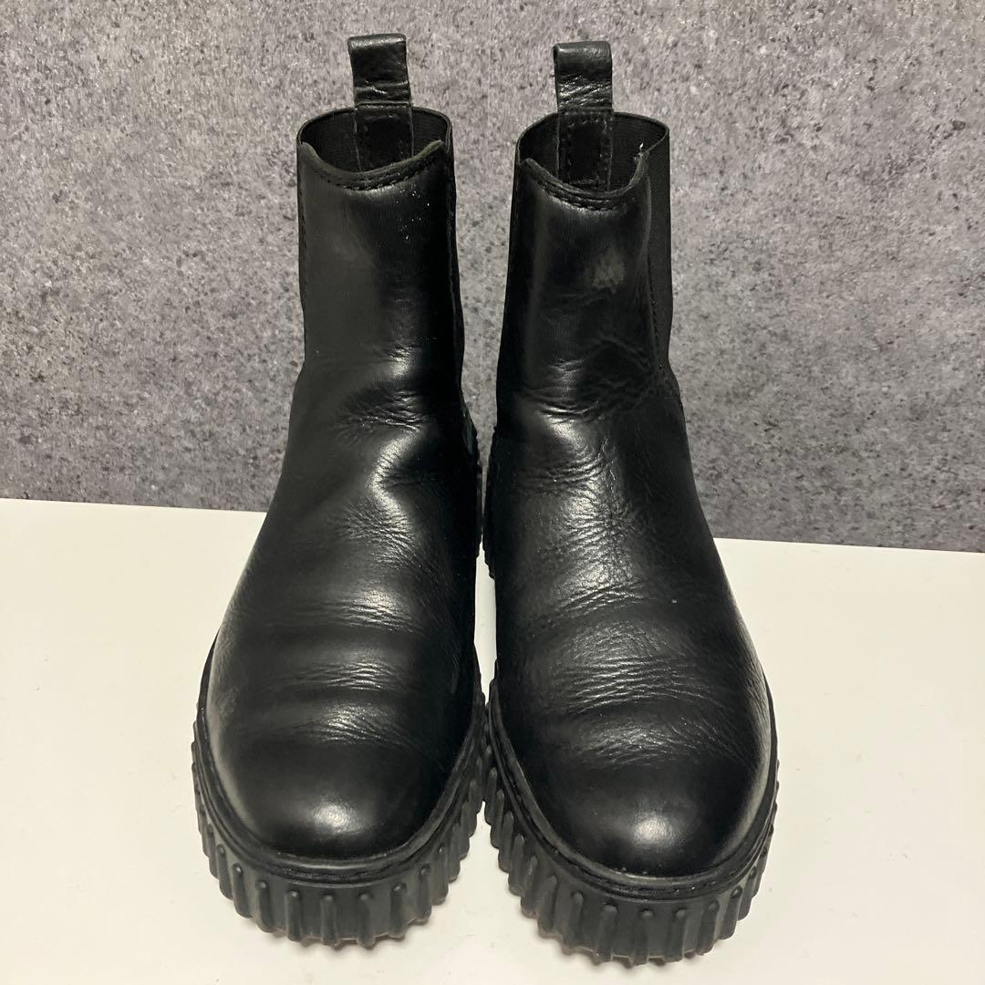 クラークス　トーヒルメープル　サイドゴアブーツ　ブラック　23.0