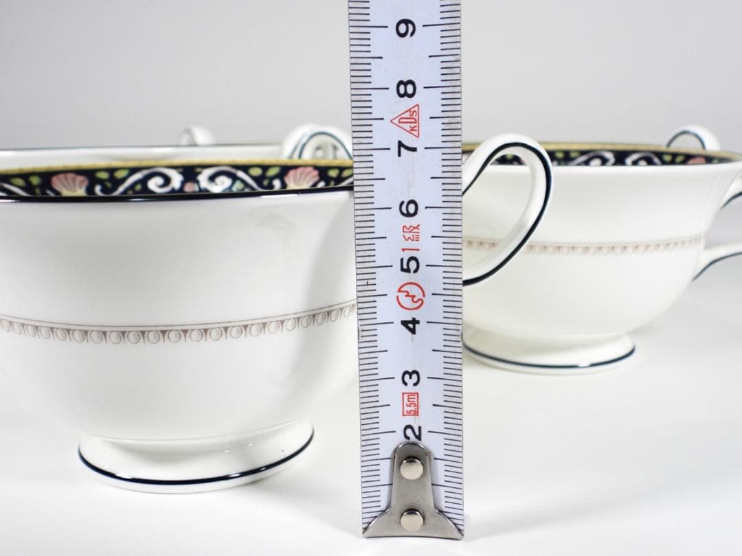 【廃盤品】希少 黒壺 ウェッジウッド ラニーミード スープカップ 5客 美品