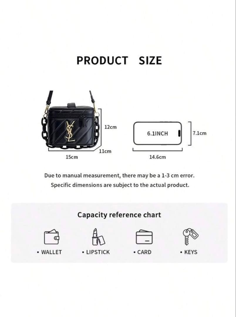 ク*エ様 即日発送 最安値 イヴサンローランボーテ YSL 2wayショルダーバ