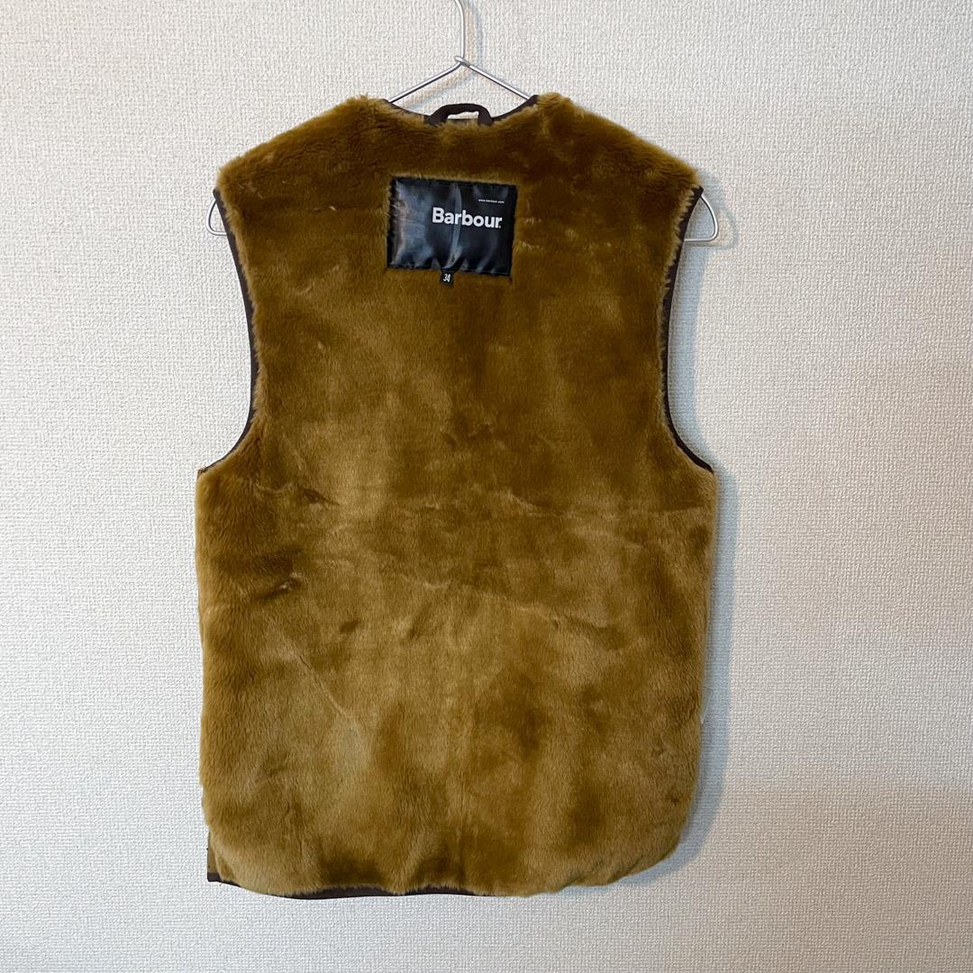 k*u様 【美品】Babour ファーライナーベスト 34