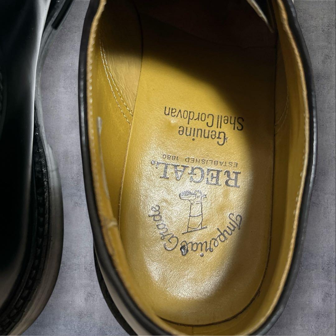 大人気✨リーガル 2112 コードバン プレーントゥ ブラック　ビジネスシューズ