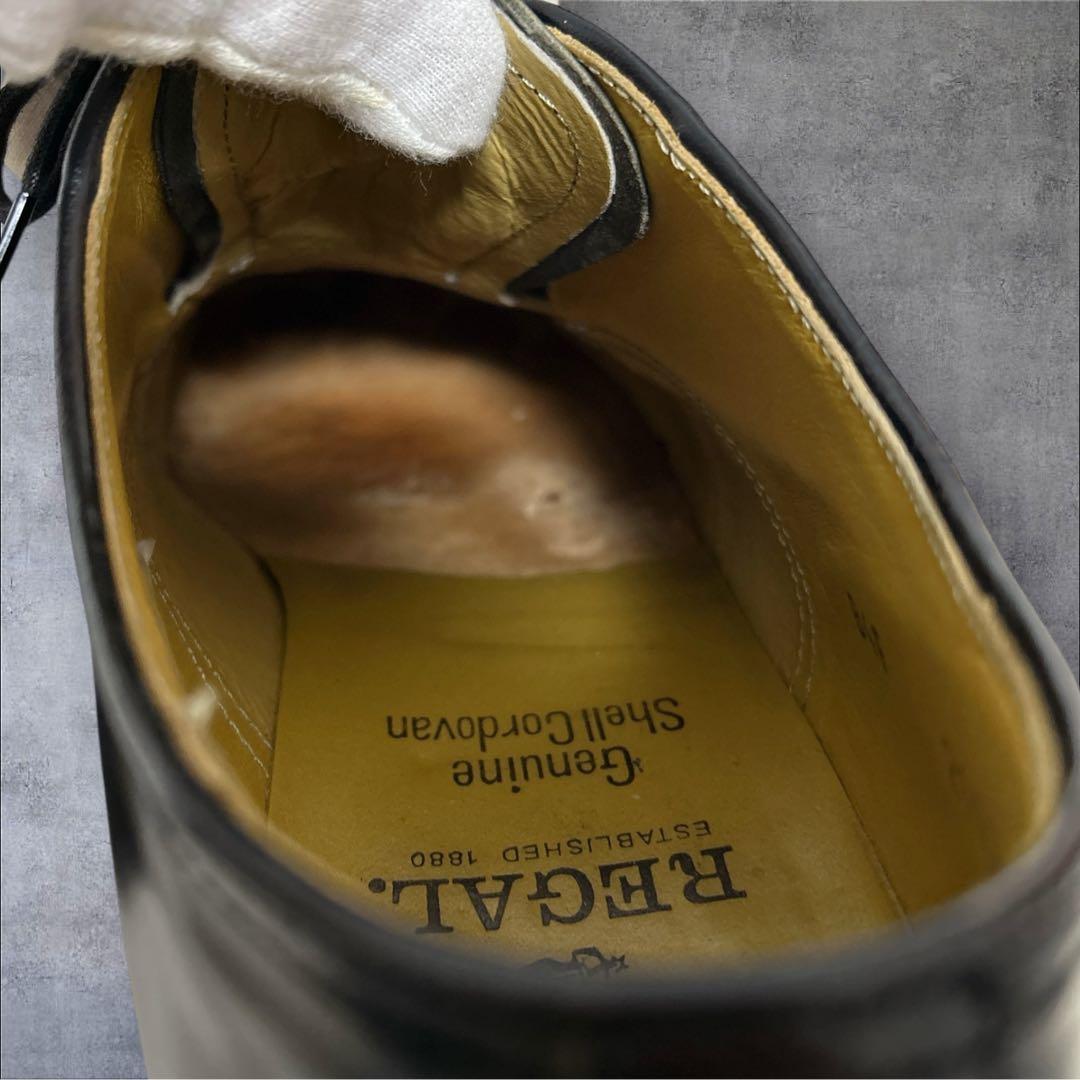 大人気✨リーガル 2112 コードバン プレーントゥ ブラック　ビジネスシューズ