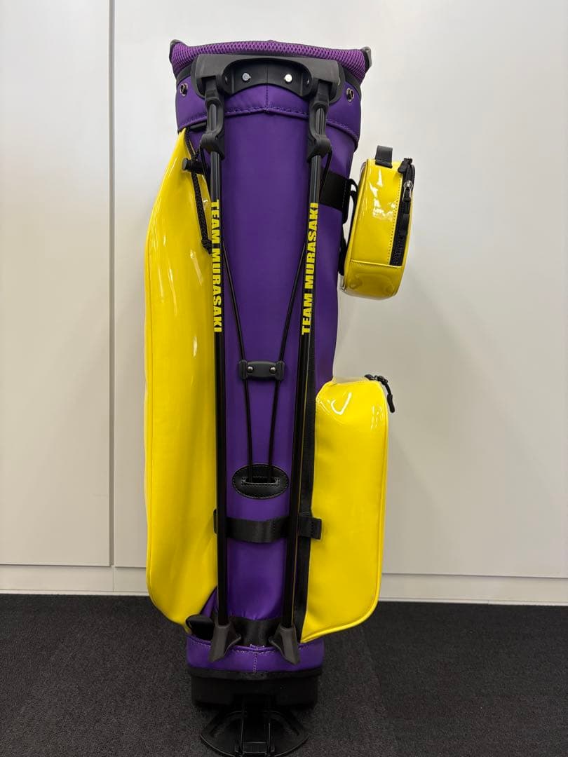 ムラスポ　50 RIDE LIFE キャディバッグ 紫と黄色 むさらきスポーツ