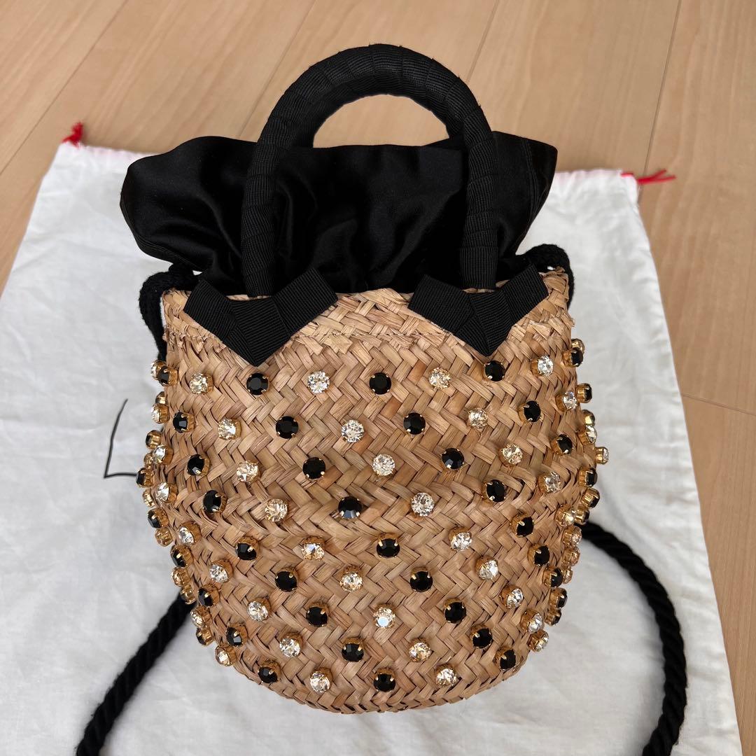 ルナイン NINA TWIST SMALLビジュー かごバッグ ショルダー　籠