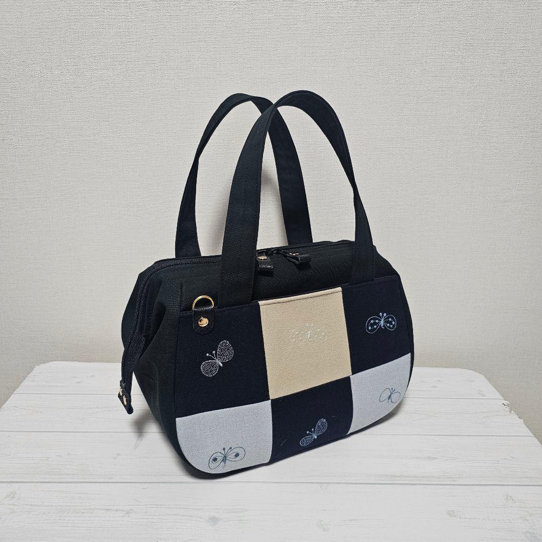 ぽってりボストンL dop choucho ミナペルホネン カケラピースmix