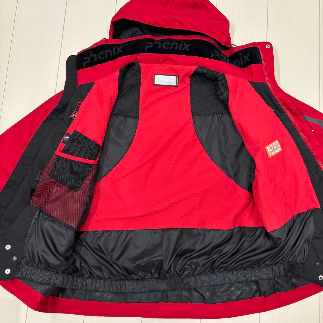 フェニックス メンズスキーウェア上下 セット L レッド×ブラック