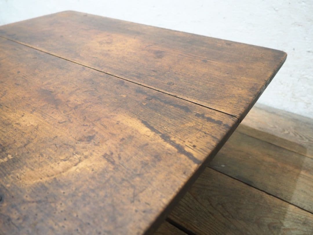 1258 アンティーク　文机　ローテーブル　座卓　ちゃぶ台　古家具　昭和レトロ