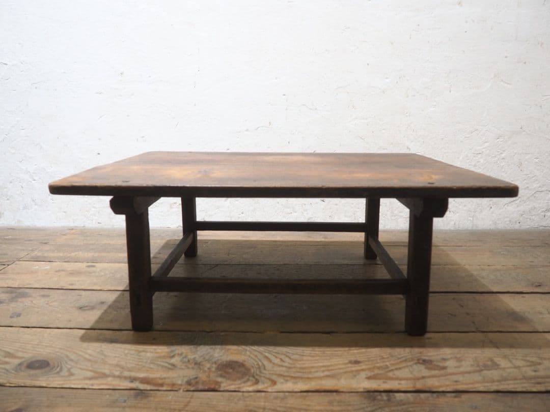 1258 アンティーク　文机　ローテーブル　座卓　ちゃぶ台　古家具　昭和レトロ