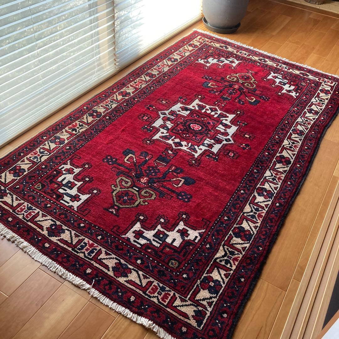 ★ naochin1102★ トライバルラグ　セミアンティーク