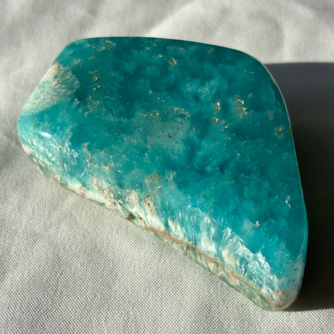 超高品質　スミソナイト　天然石　フリーフォーム　ブルーアラゴナイト