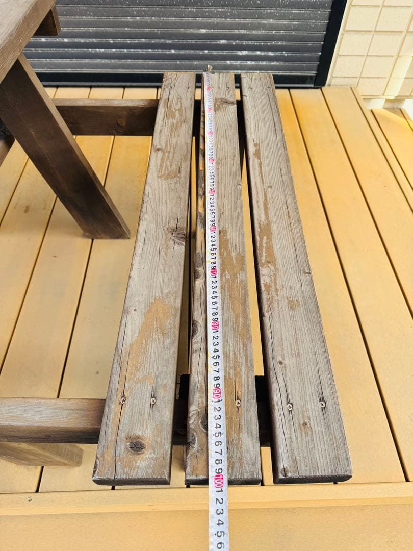 福岡発 アウトドア 手作り テーブル チェアセット 食卓机 椅子 木製