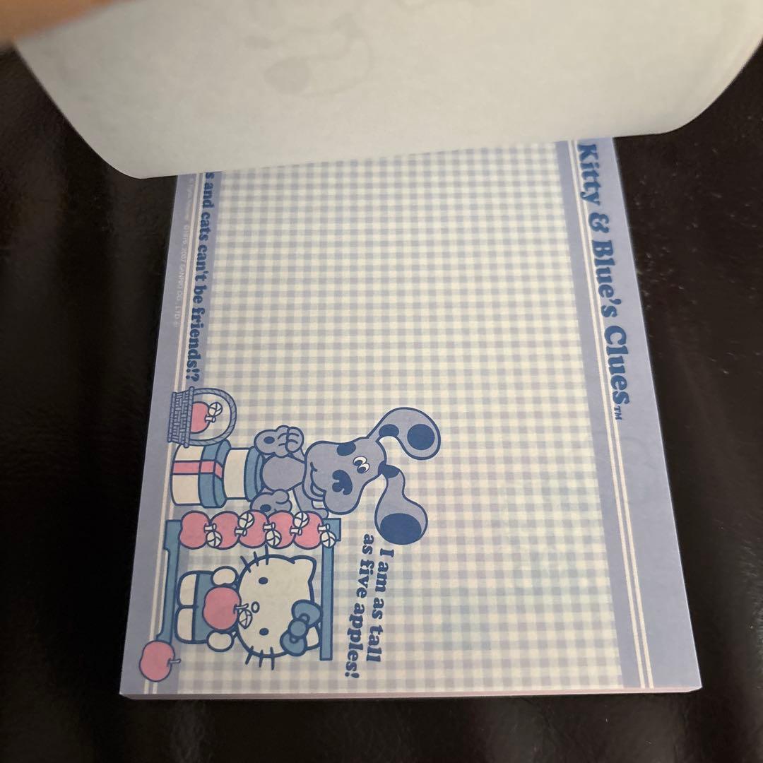 【未使用】　ハローキティ　ブルークルーズ　コラボ　メモ帳