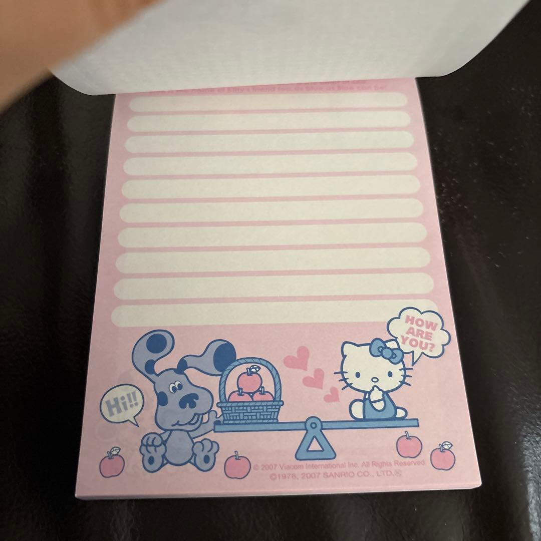 【未使用】　ハローキティ　ブルークルーズ　コラボ　メモ帳