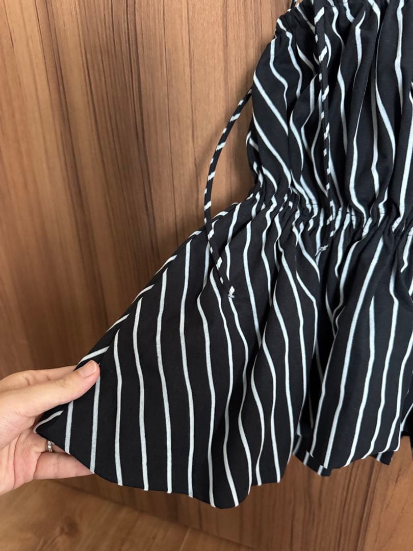 【新品】searoomlynn フロッキーStripe Ribbonビスチェ