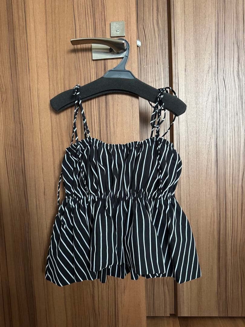 【新品】searoomlynn フロッキーStripe Ribbonビスチェ