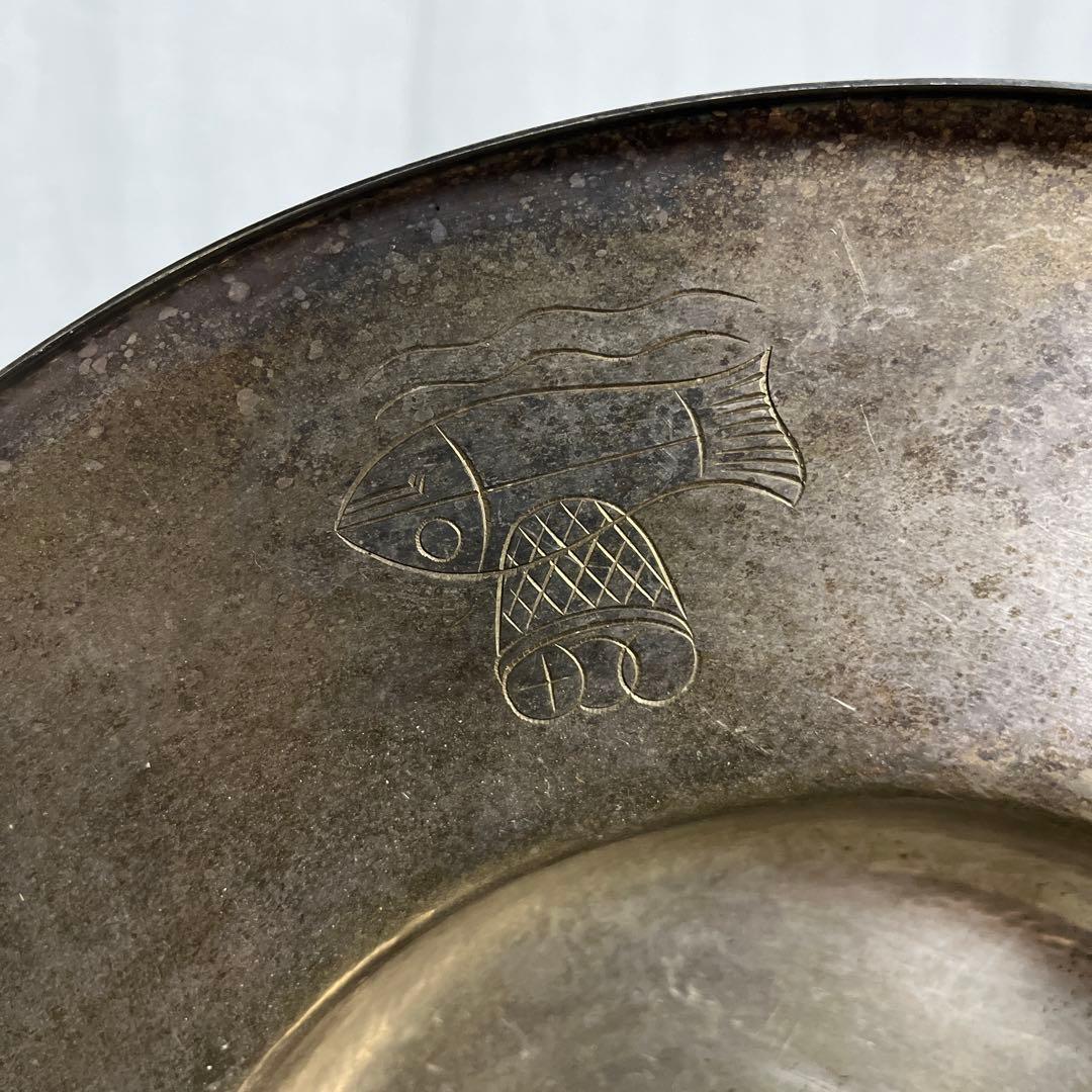 古雑貨ビンテージ品◾️ヨーロッパ雑貨 金属製 大きめのプレート ディスプレイ 小物