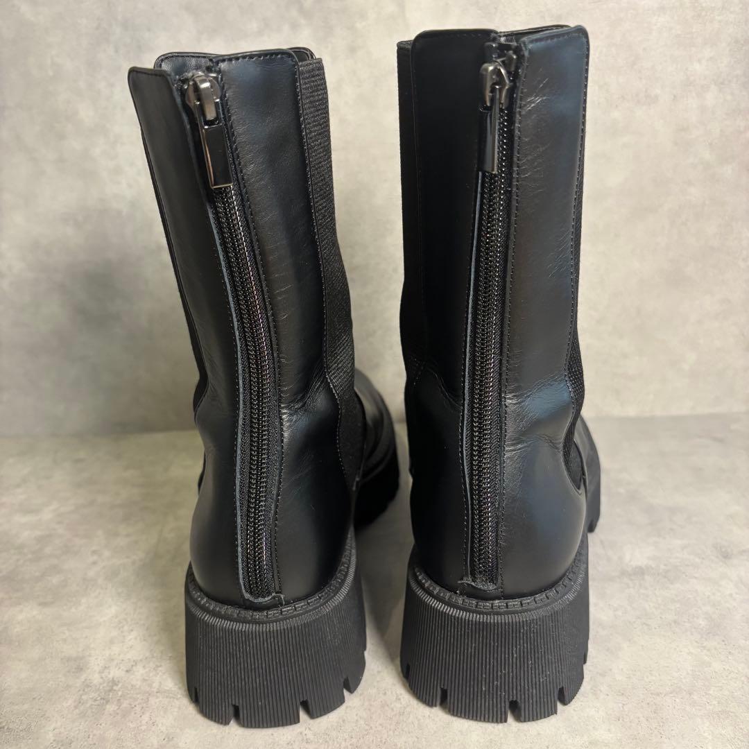 未使用級 Whim Gazette THE PAUSE レザーサイドゴアブーツ