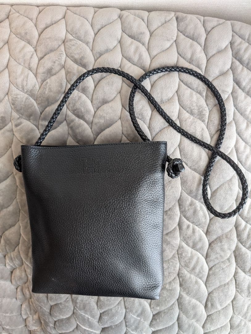 HIROFU　チェスタ　レザーショルダーバッグ 2WAY 　ブラック