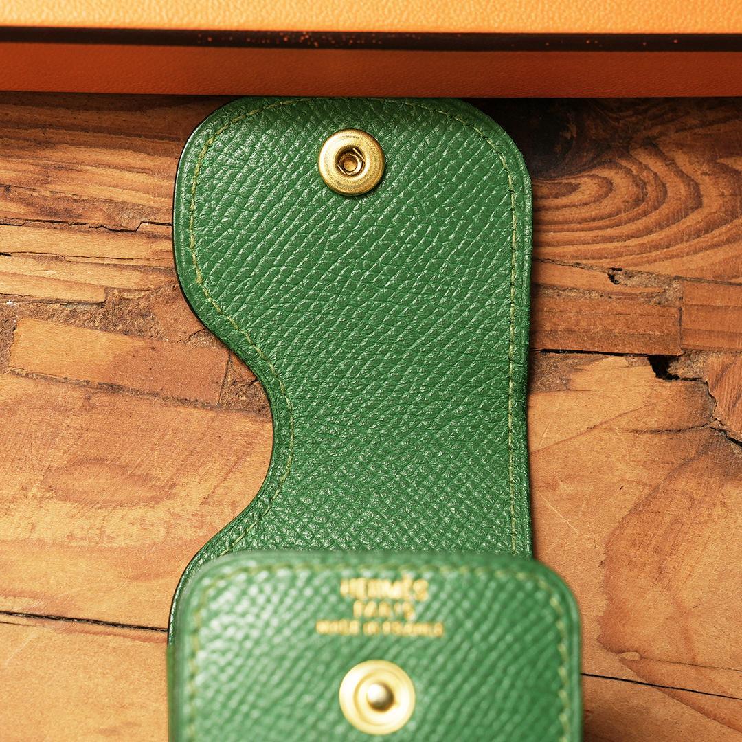 HERMES エルメス ペンケース ペンポーチ　マルチケース グリーン　筆入