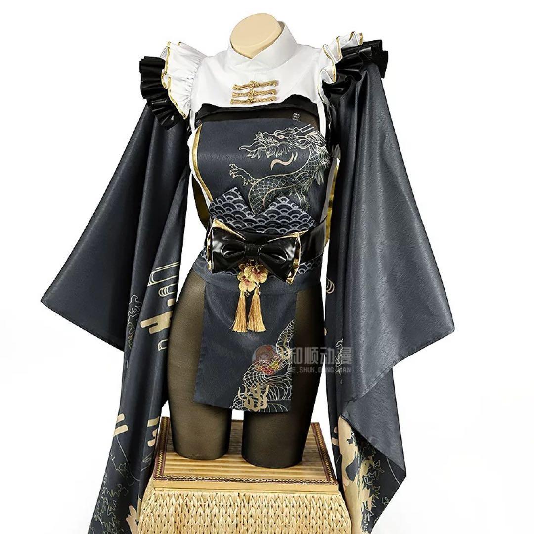 NIKKE ブラン お正月着物　セット済みウイッグ付きコスプレフルセット