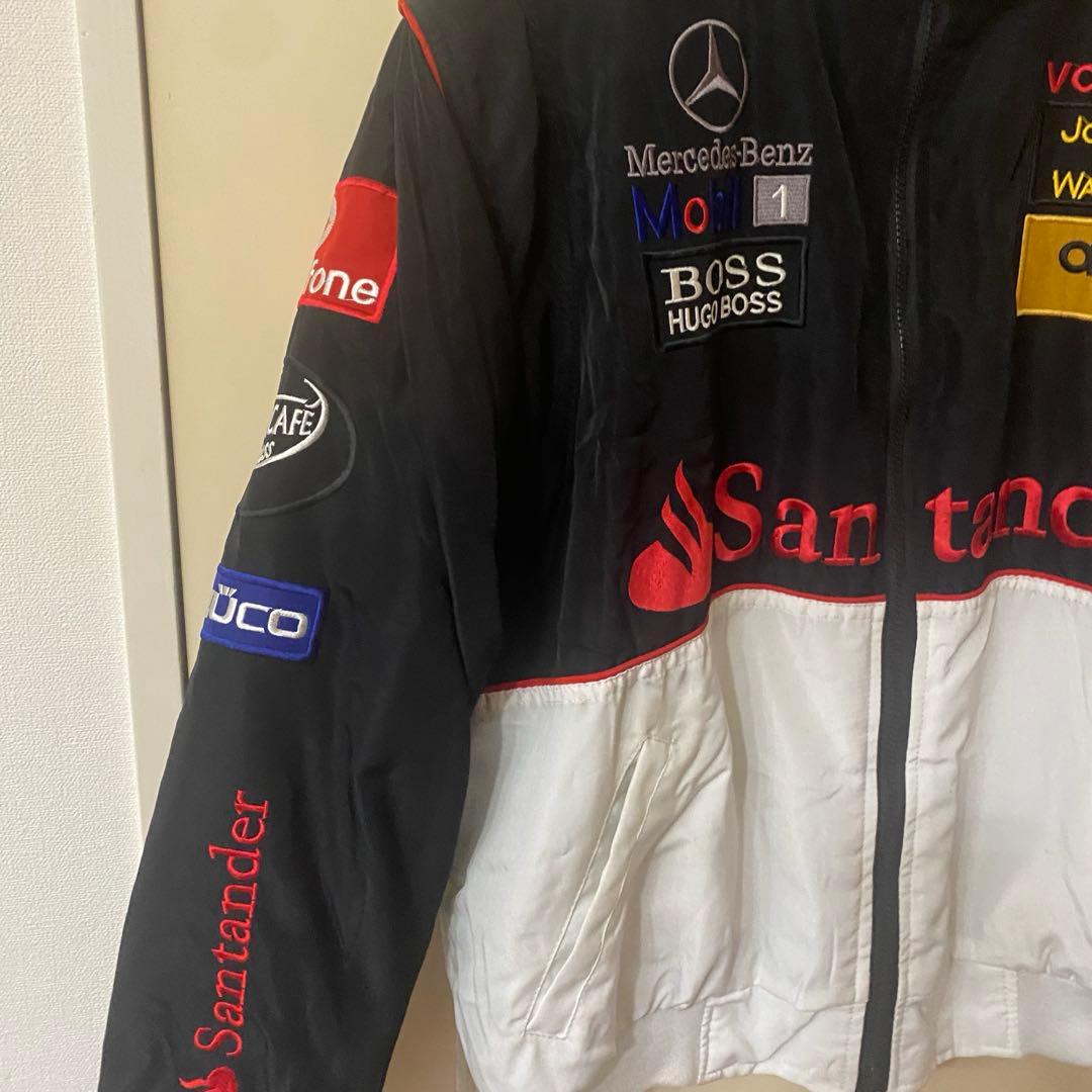 マクラーレン メルセデスベンツ レーシングジャケット F1 刺繍ロゴ