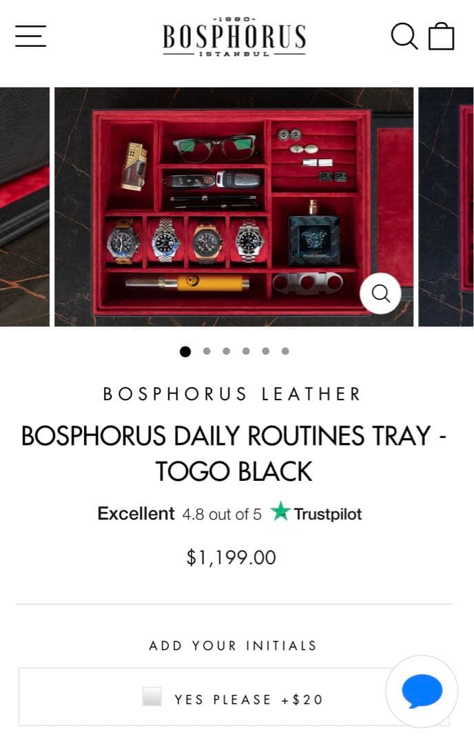 Bosphorus Leathbr レザートレイ　新品未使用
