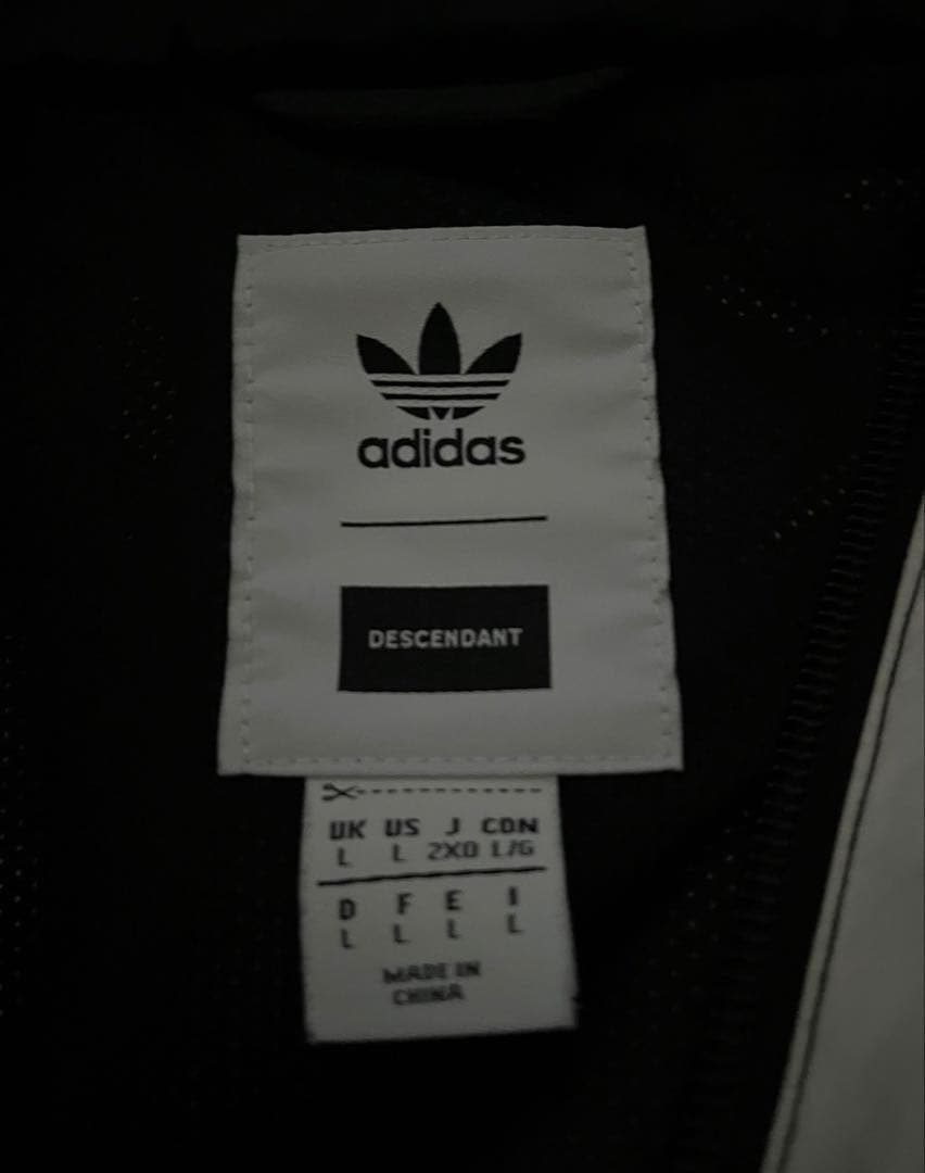 DESCENDANT adidasナイロンジャケット Lサイズ
