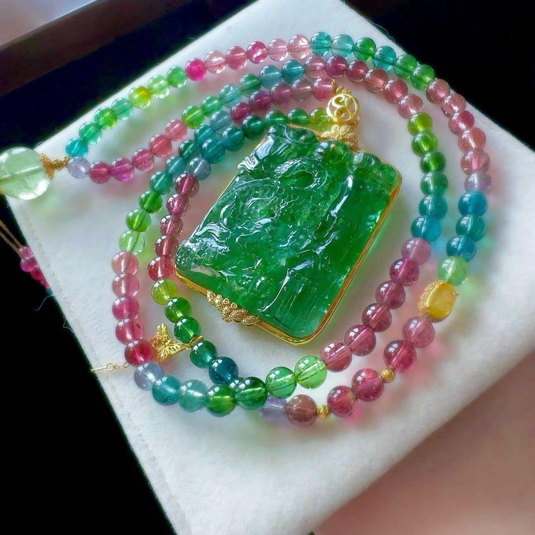 ⭐︎【極上品】タイチンクオーツ 置物 55mm 240.1g