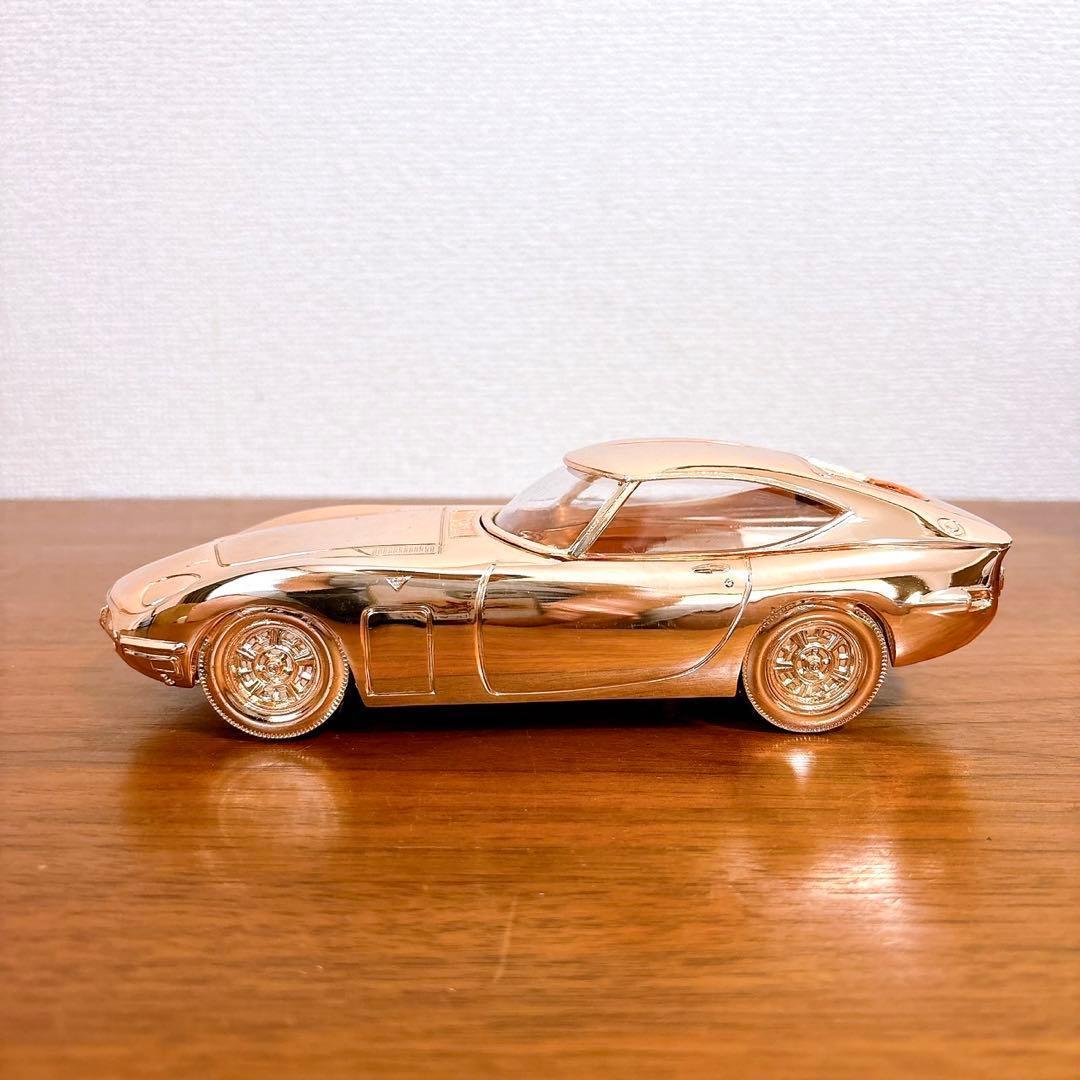 未使用保管品 TOYOTA トヨタ2000GT ミニカー型ケース ピンクゴールド
