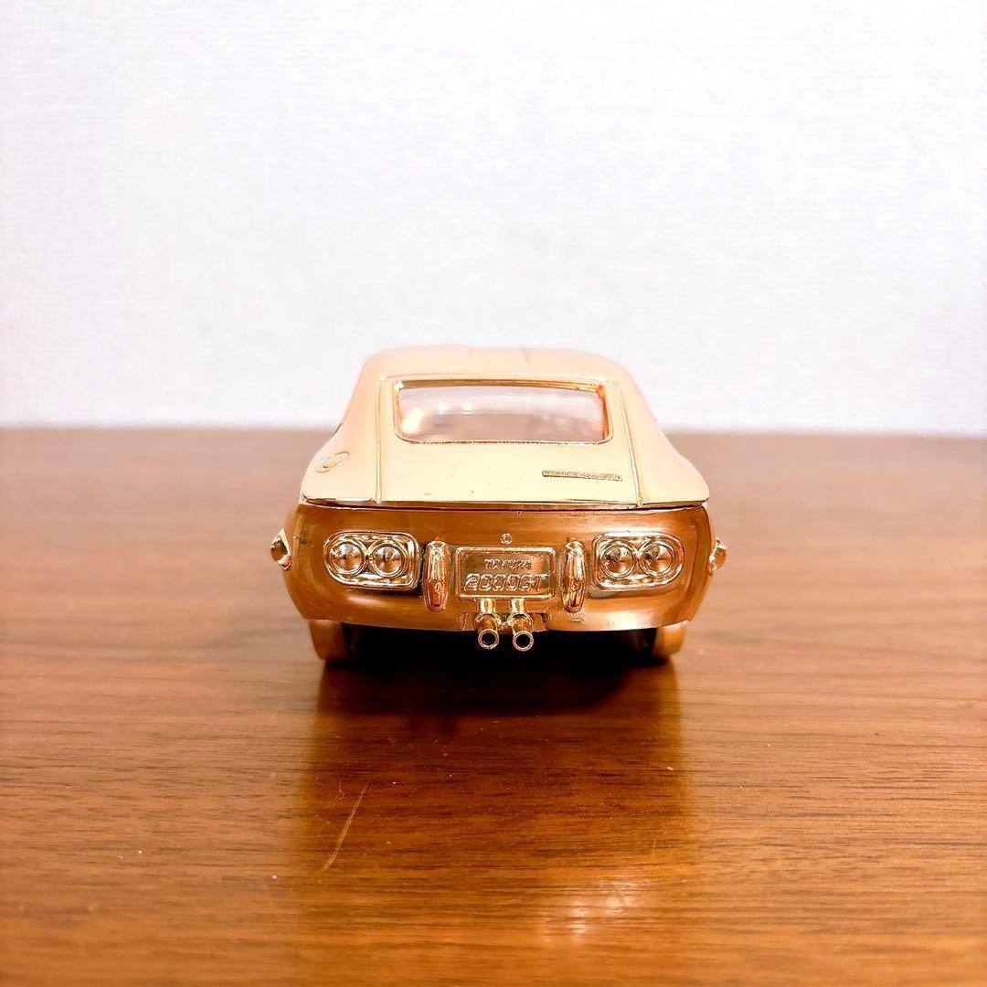 未使用保管品 TOYOTA トヨタ2000GT ミニカー型ケース ピンクゴールド