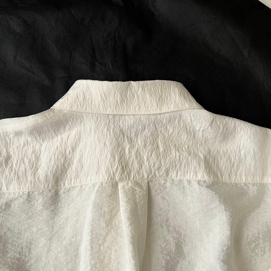 未使用タグ付 IRENISA イレニサ 長袖シャツ ブラウス 白 2025年製