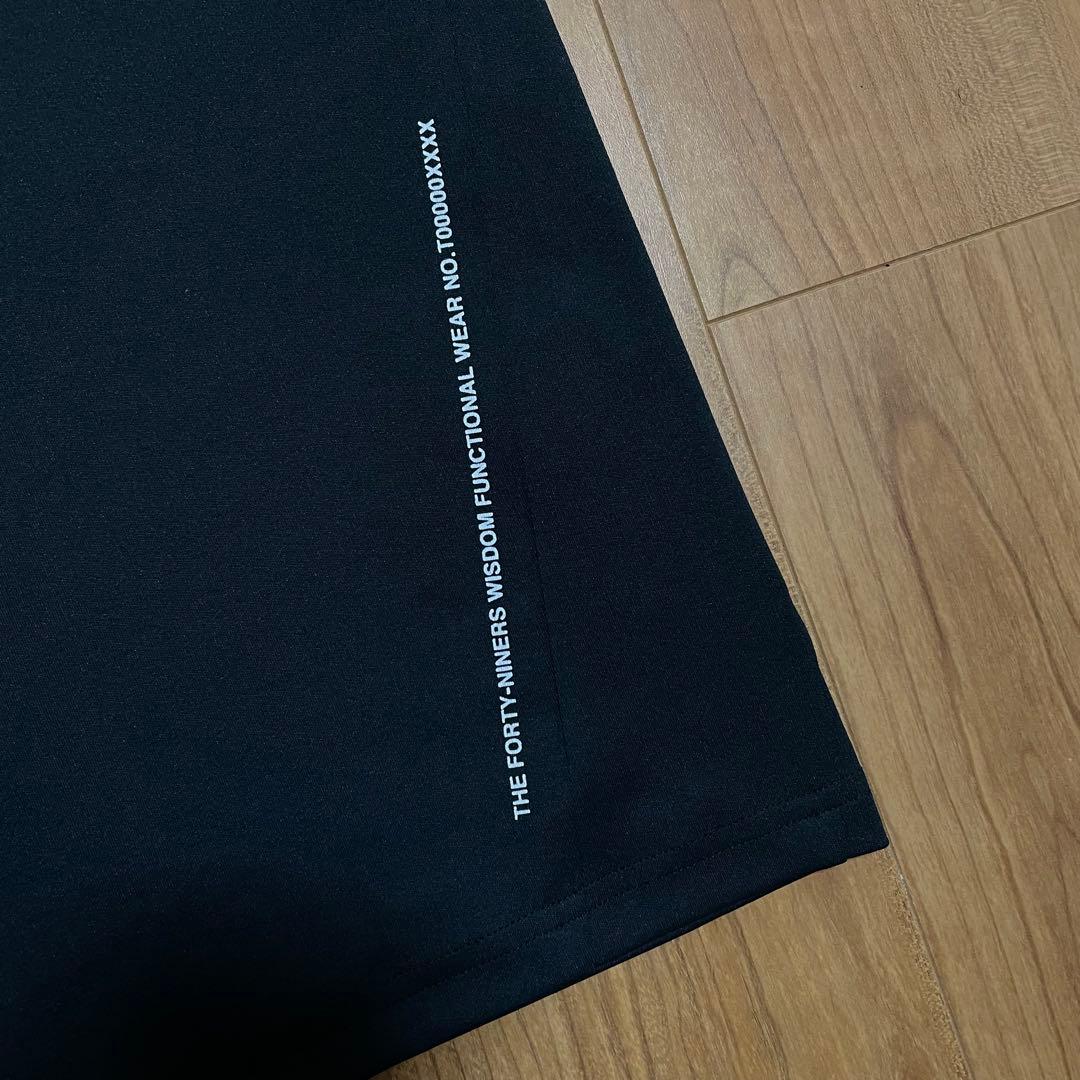 TFW49 ハーフジップ　モックネック　シャツ　ホワイト　ブラック　XL ゴルフ