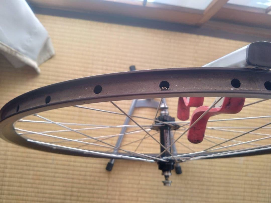 H plus son 後輪ホイールとSurly　ハブ