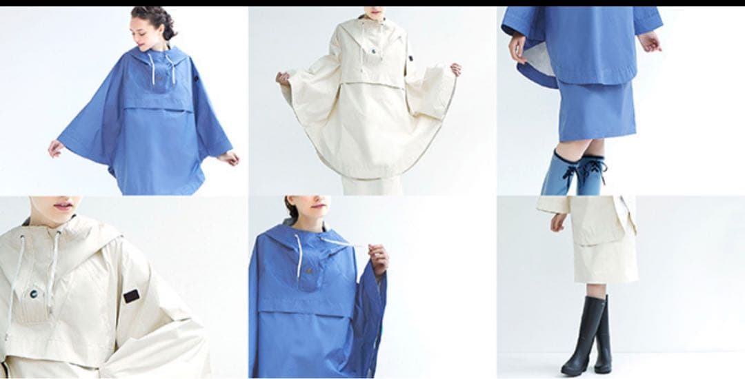 お値下げ　エーグル　未使用　フード付きポンチョ