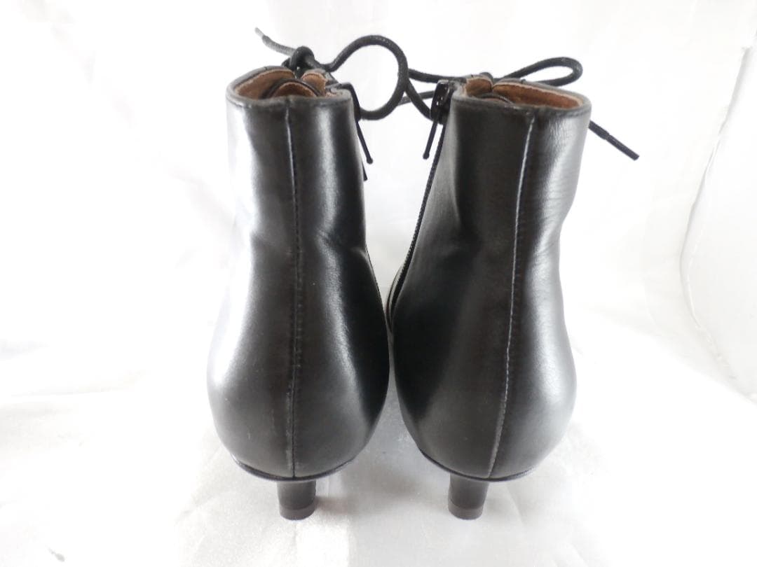 AU BANNISTER★本革ショートブーツ★35★22.5★試着のみ★ランクN