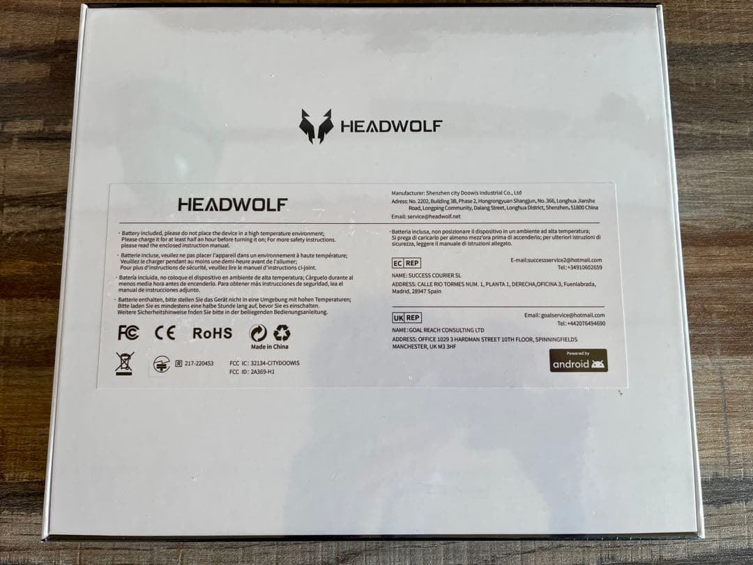 Headwolf Titan 1（動作確認のみ）楽天直営店購入