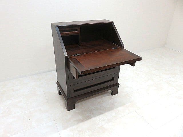 松本民芸家具 ミズメ桜無垢 高山式ライティングビューロー 　ライティングデスク