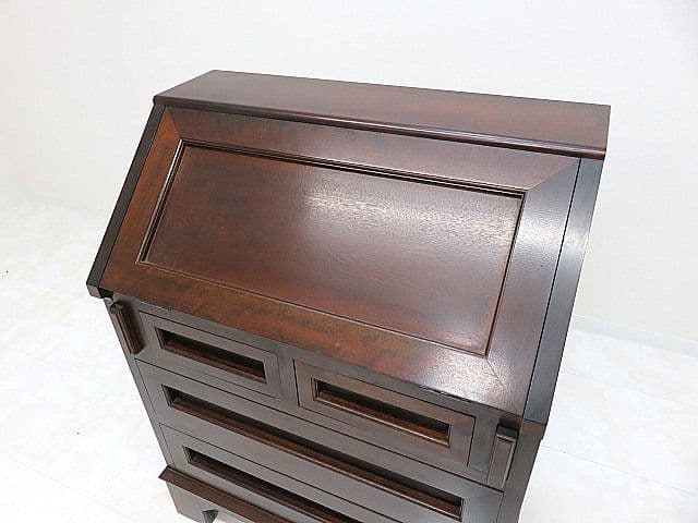 松本民芸家具 ミズメ桜無垢 高山式ライティングビューロー 　ライティングデスク