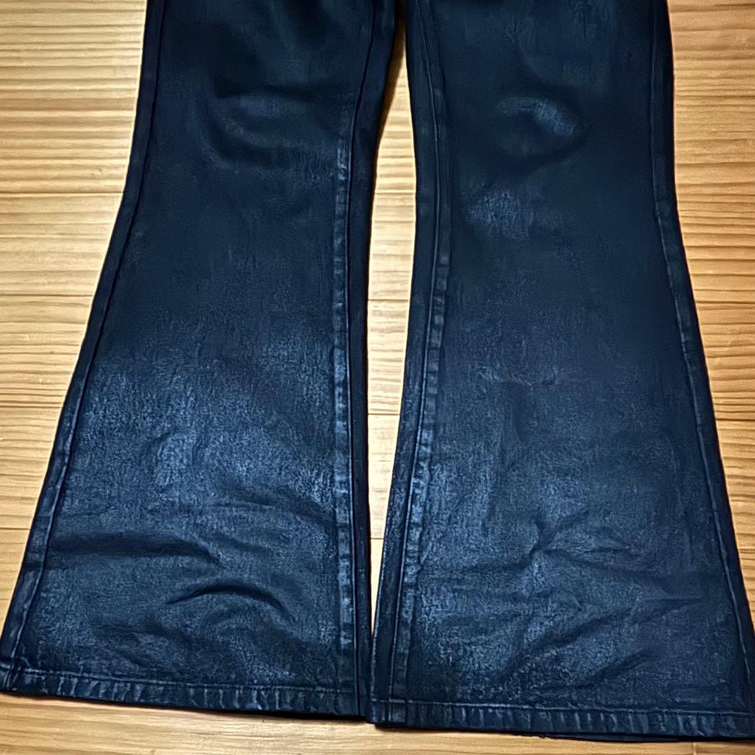 パンツ goar.archive STRAPPED OIL FLARE PANTS S