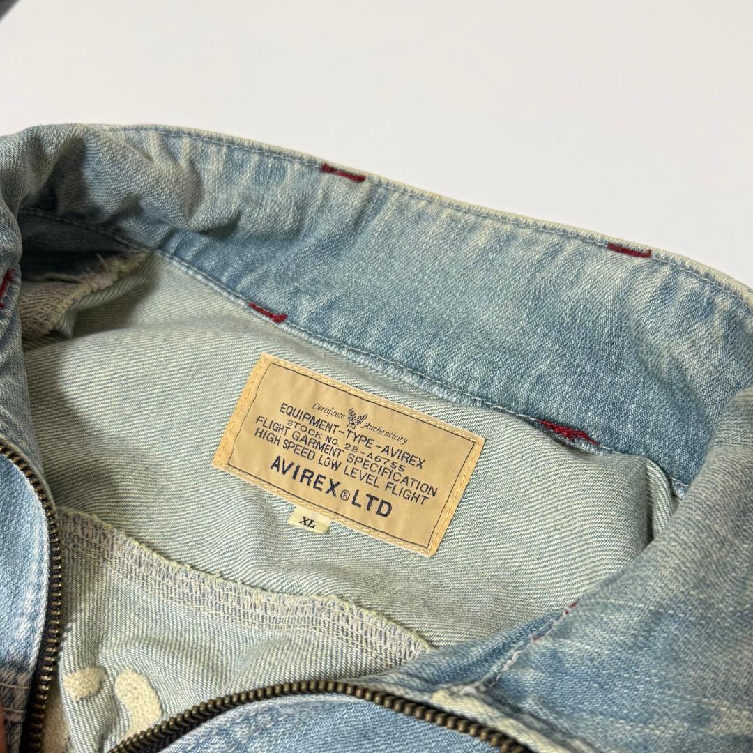 レア アヴィレックス AVIREX デニム オールインワン つなぎ