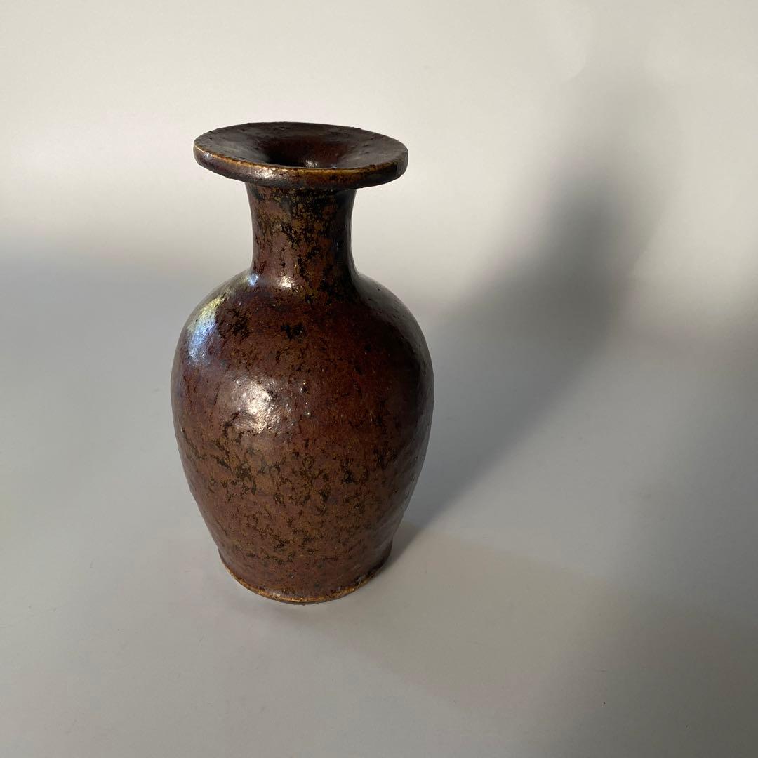 舩木研兒 舩木研児 船木研児 花瓶 小壺 鉄釉
