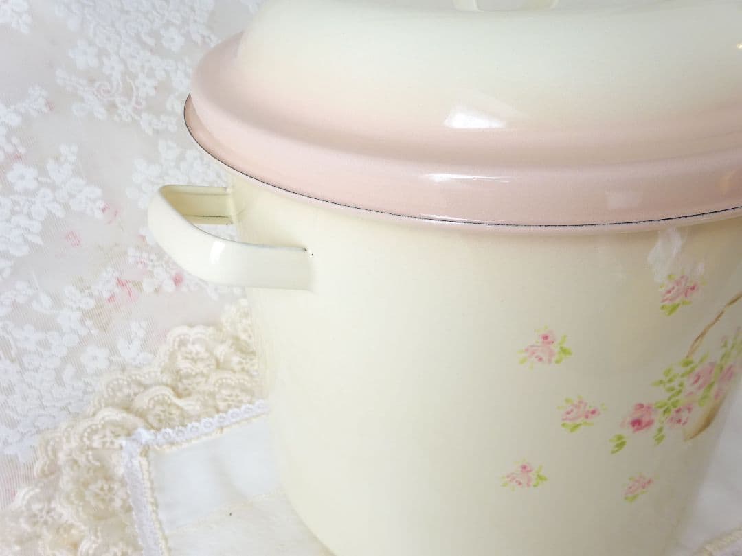 イマン　ローズバスケット　丸ストッカー　マニーローズ　ライス缶