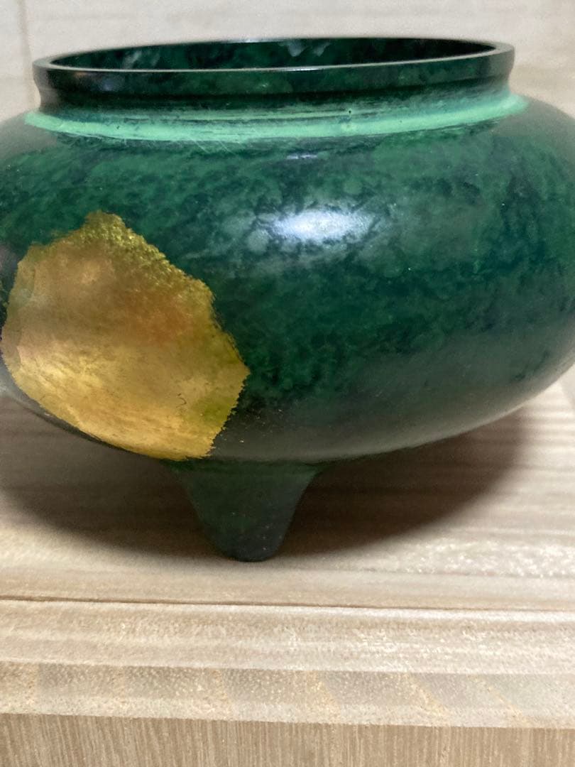 瑞峰作　香炉　青銅製　高岡銅器　木箱付き　歓送迎会用の贈り物として　バレンタイン