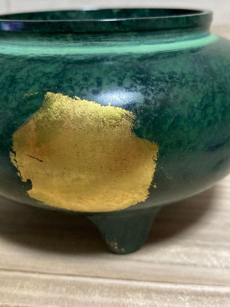 瑞峰作　香炉　青銅製　高岡銅器　木箱付き　歓送迎会用の贈り物として　バレンタイン