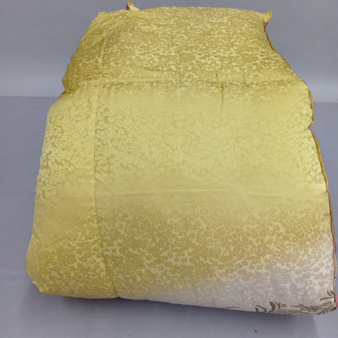 羽毛掛けふとん　ホワイトグ−スダウン95% 側生地シルク100% シングルサイズ