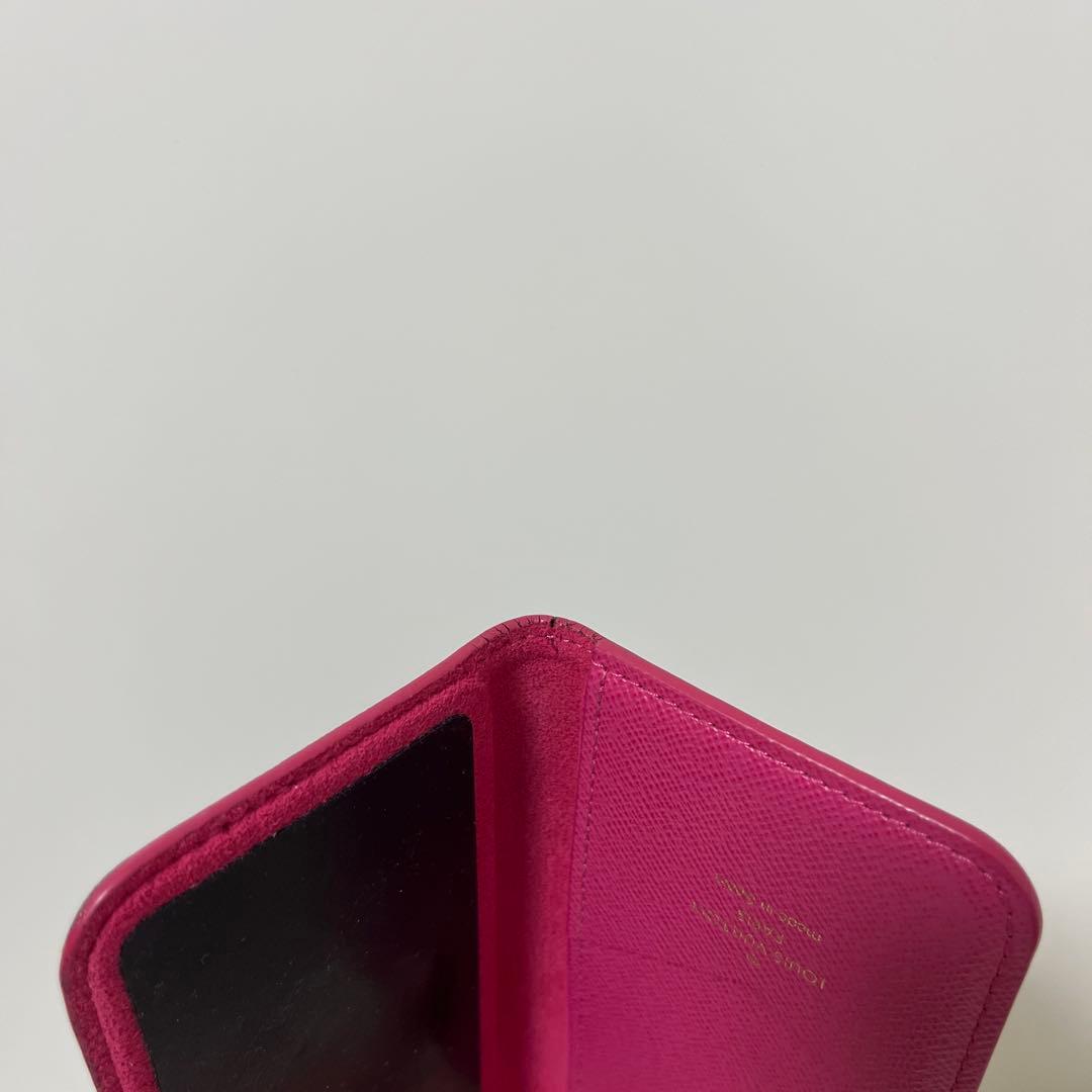 美品ルイヴィトン　手帳型 iPhoneケース ブラウン/ピンク